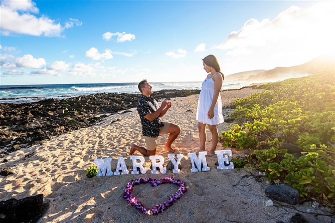 Proposal planners in Oahu